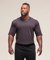 Heritage Washed T-Shirt - Plum Brown