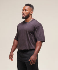 Heritage Washed T-Shirt - Plum Brown