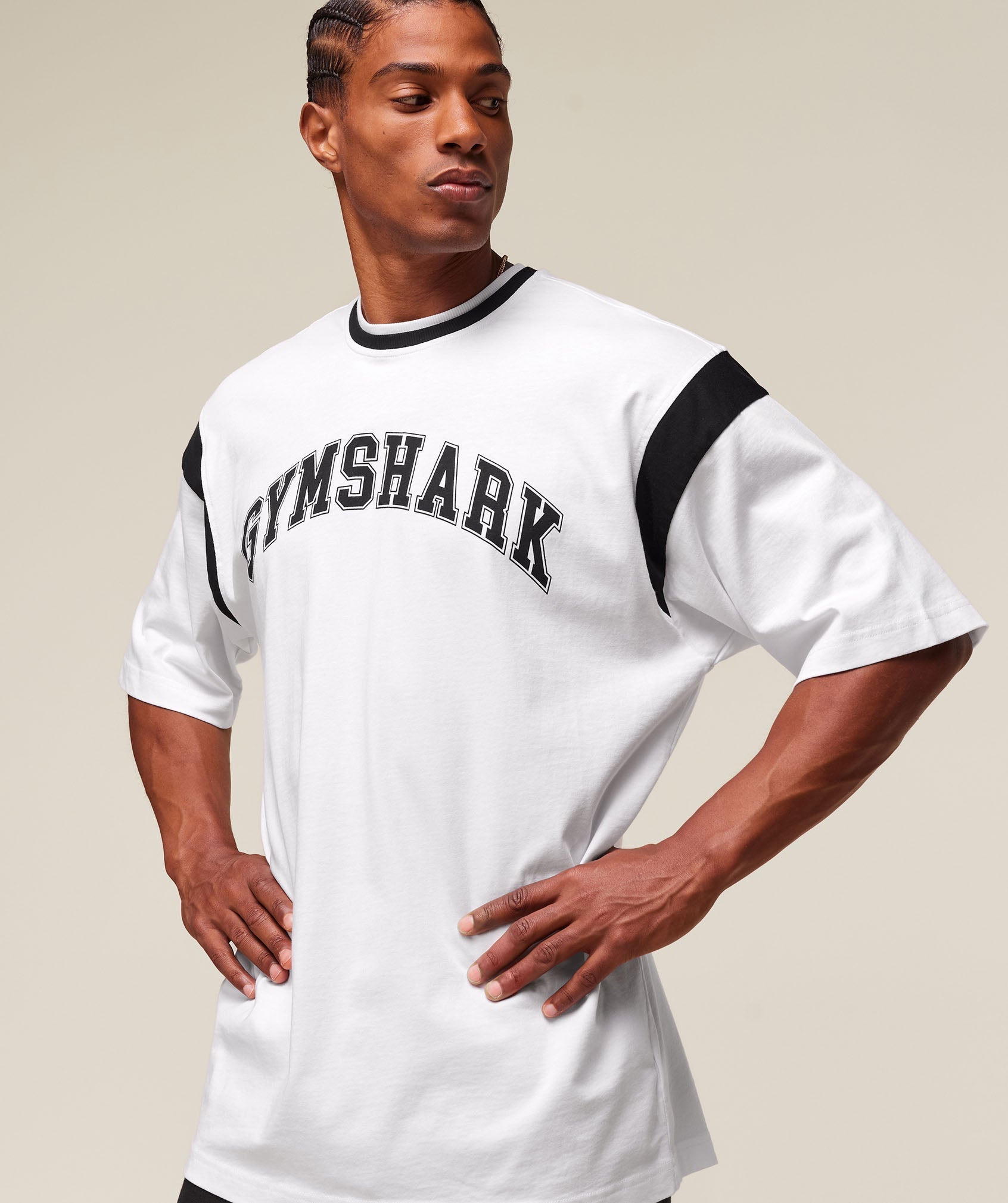 GSLC Oversized T-Shirt - White/Black