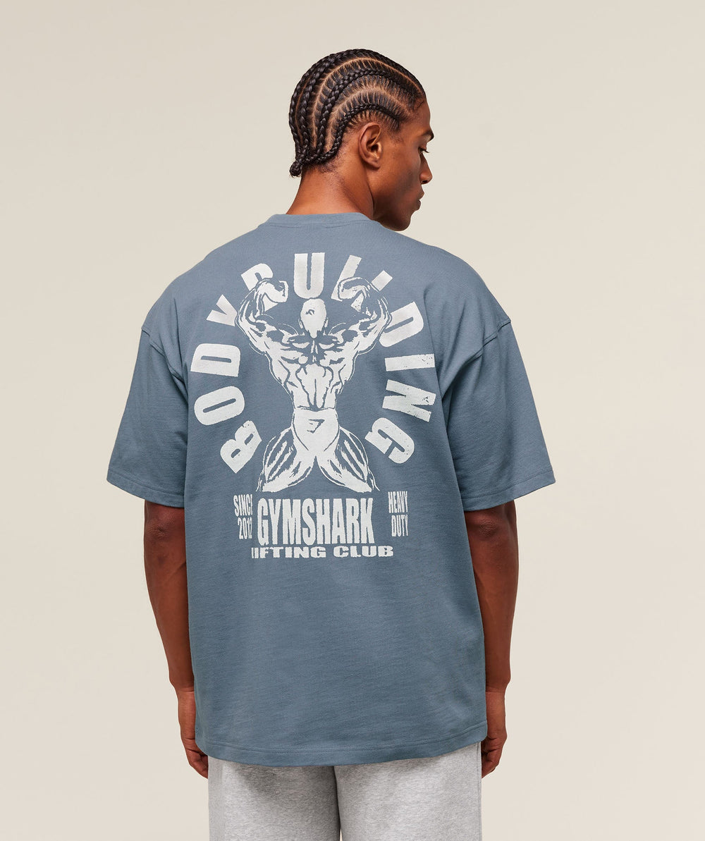 Lifting Club Flex T-Shirt - Iron Blue