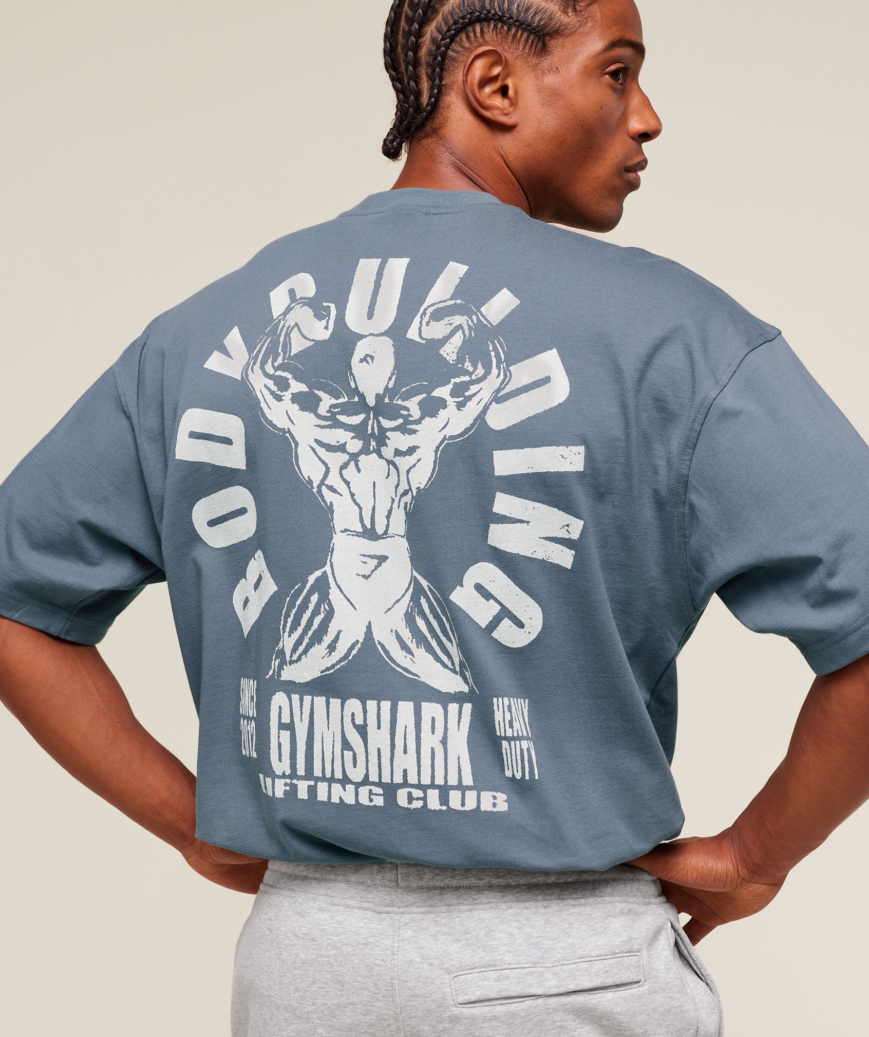 Lifting Club Flex T-Shirt - Iron Blue
