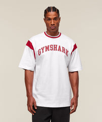 GSLC Oversized T-Shirt - White/Conditioning Red