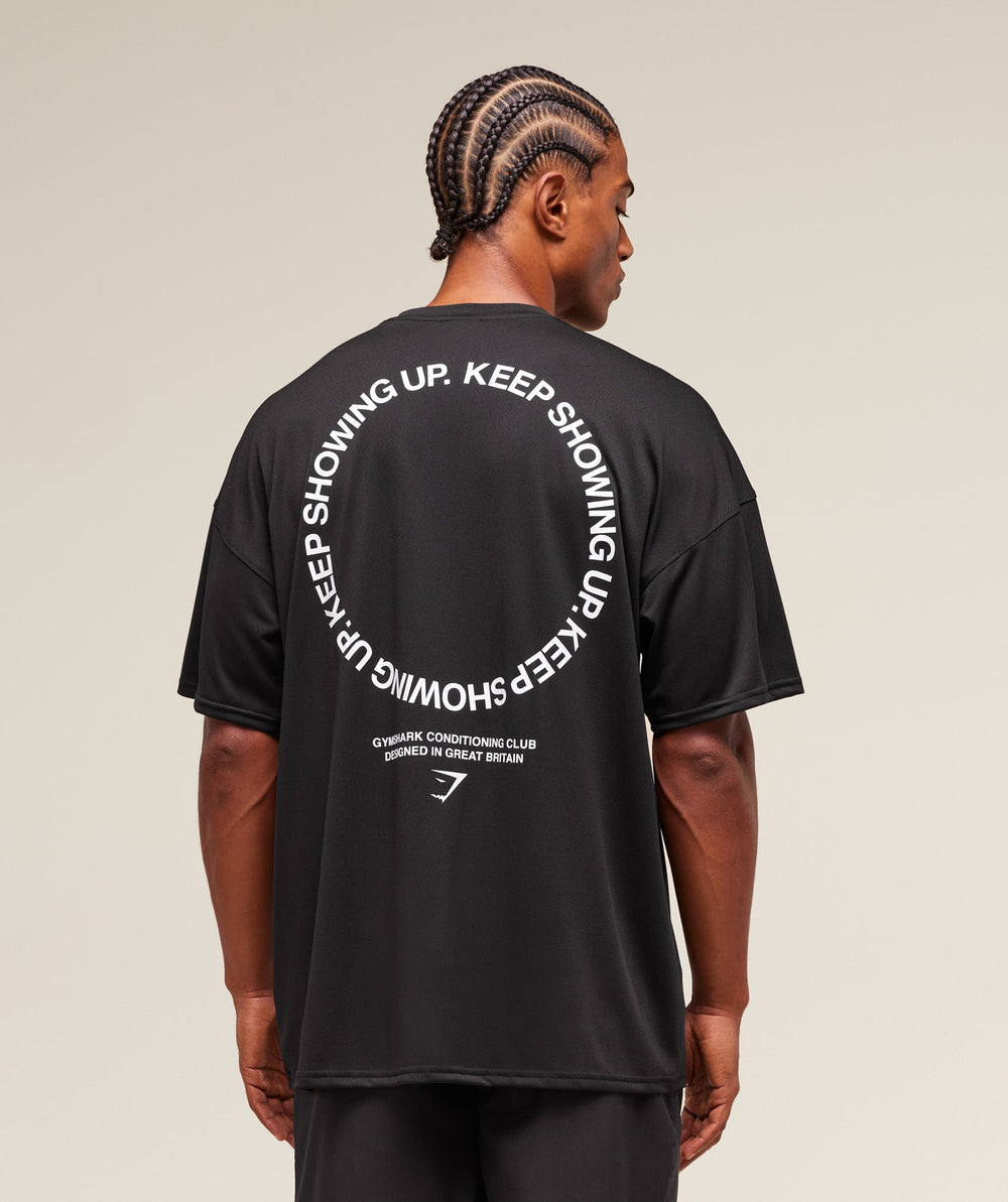 Keep Showing Up T-Shirt - Black