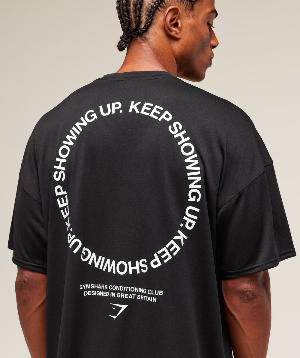 Keep Showing Up T-Shirt - Black