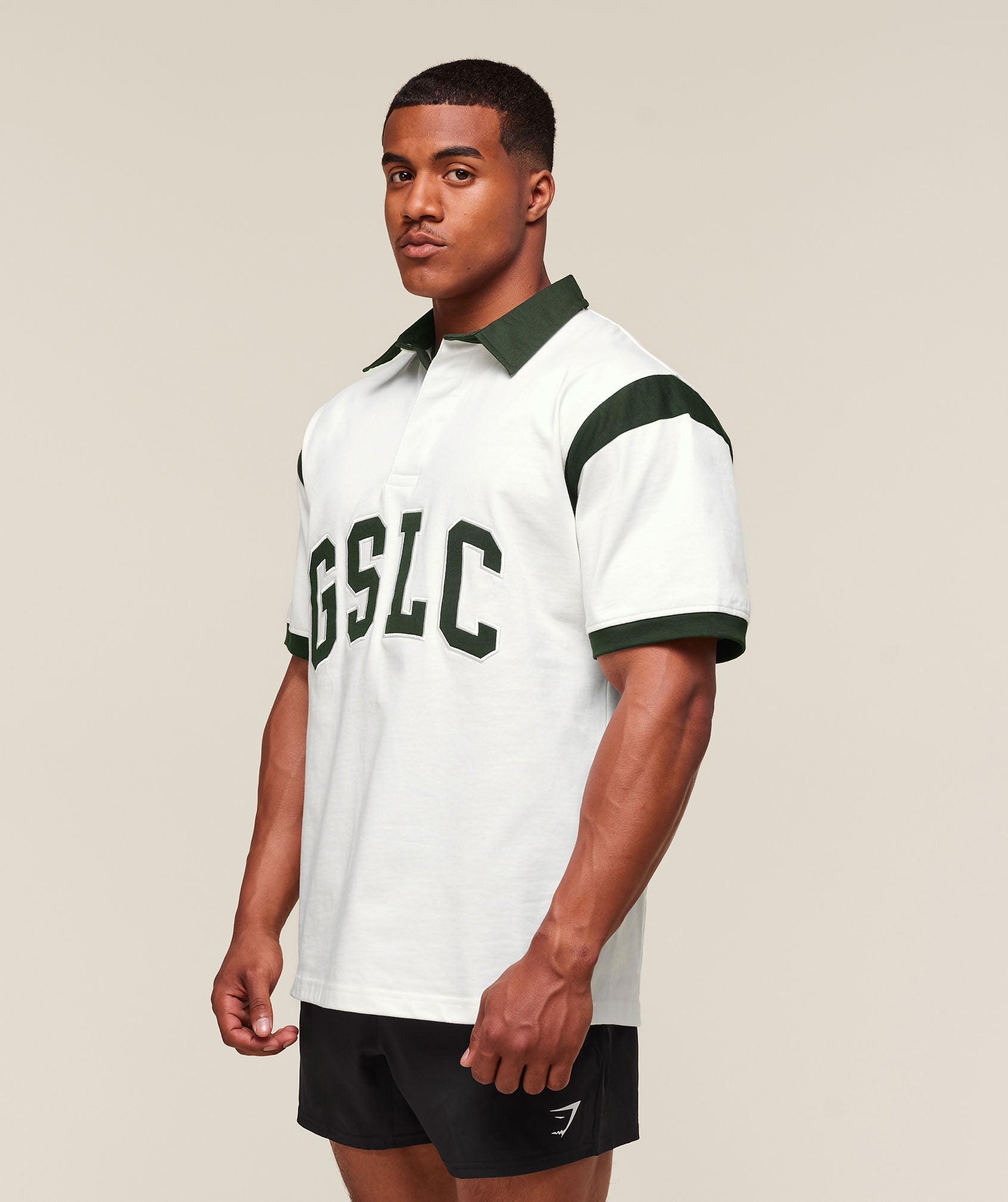 GSLC Retro Polo Shirt - Trail Green/Soft White