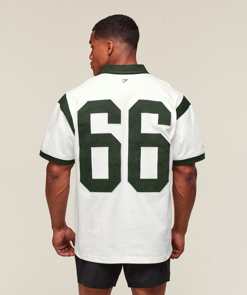 GSLC Retro Polo Shirt - Trail Green/Soft White
