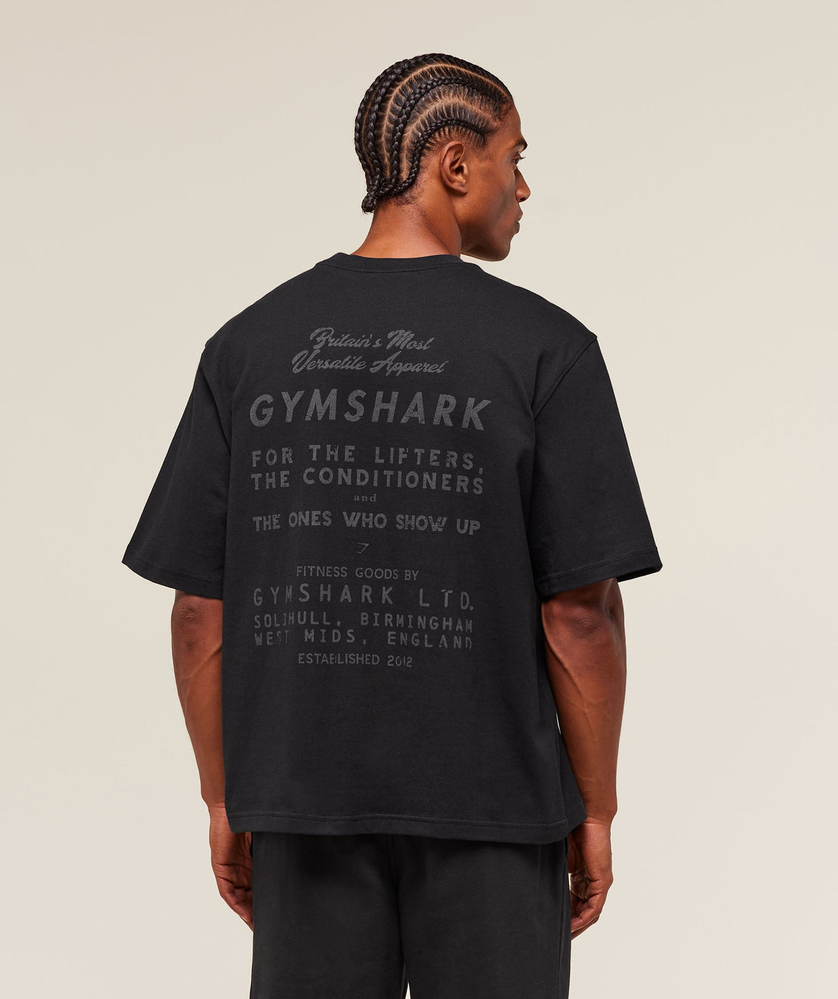 For The Lifters Boxy T-Shirt - Black