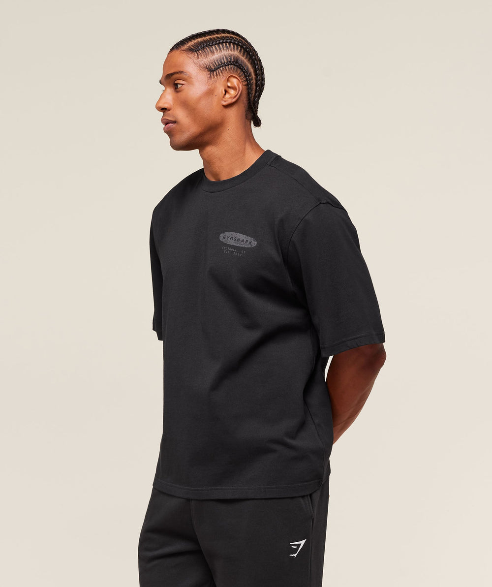 For The Lifters Boxy T-Shirt - Black