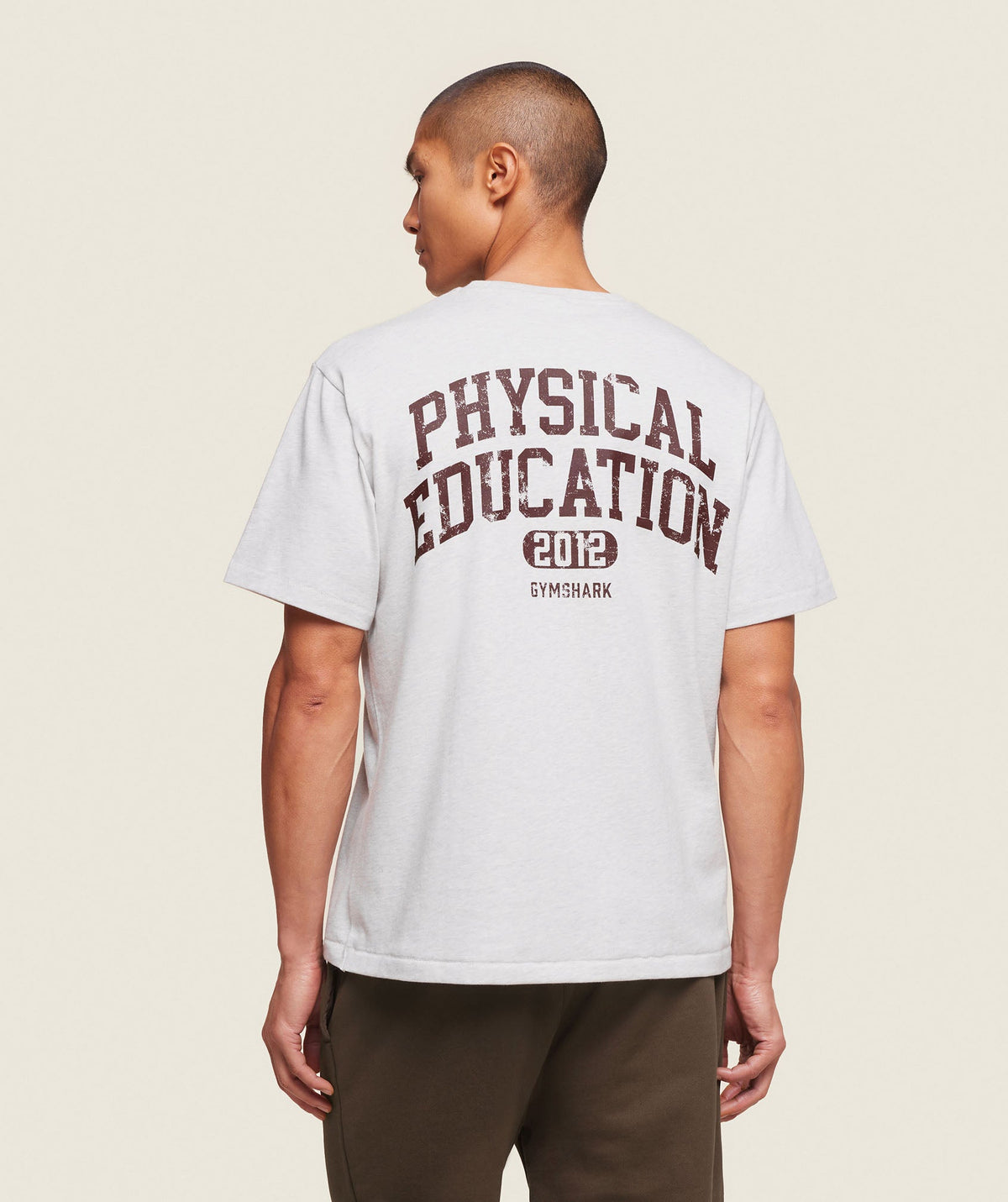 Phys Ed T-Shirt - Light Grey Marl