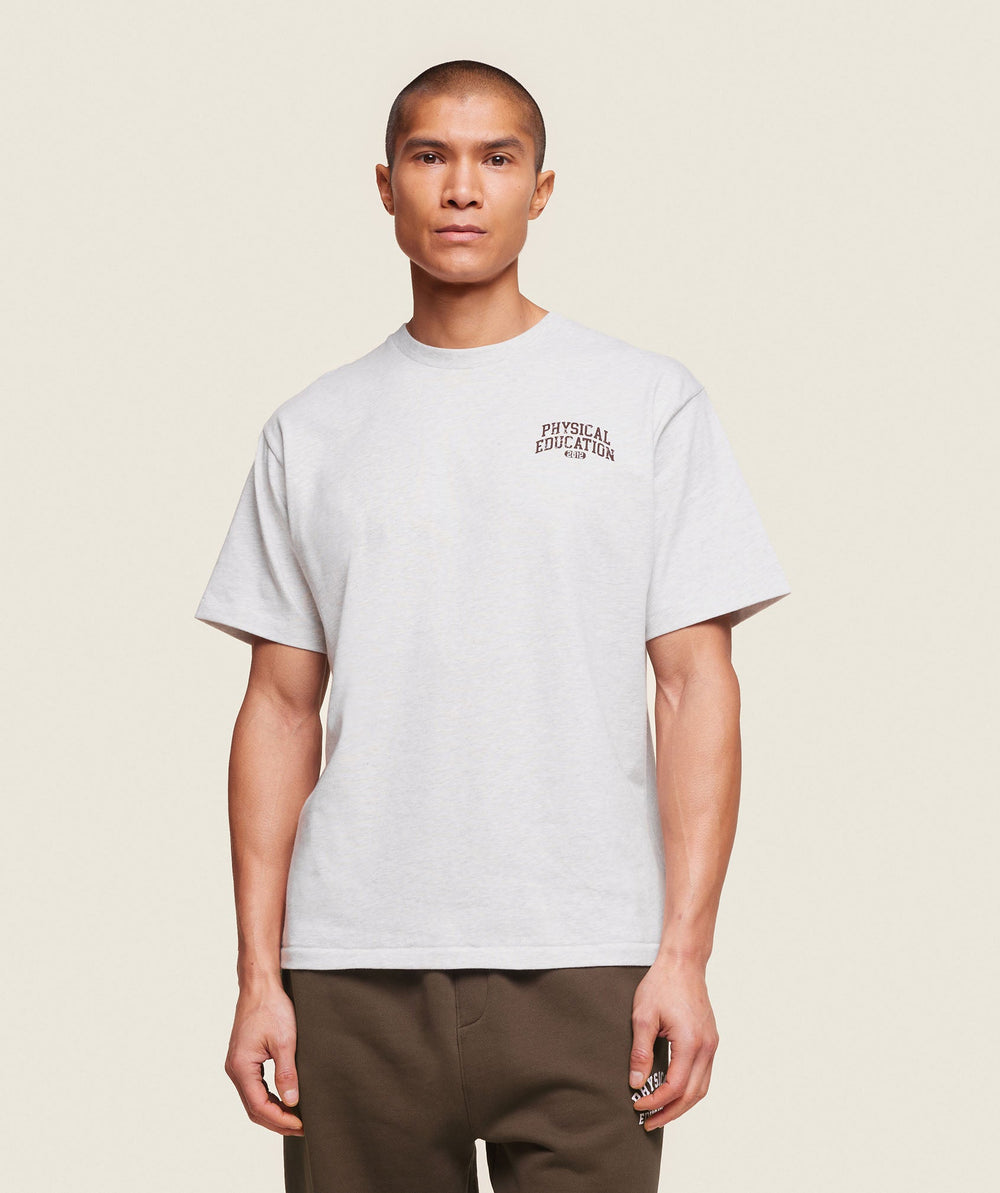 Phys Ed T-Shirt - Light Grey Marl
