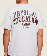 Phys Ed T-Shirt - Light Grey Marl