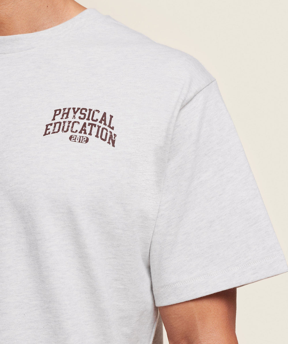 Phys Ed T-Shirt - Light Grey Marl