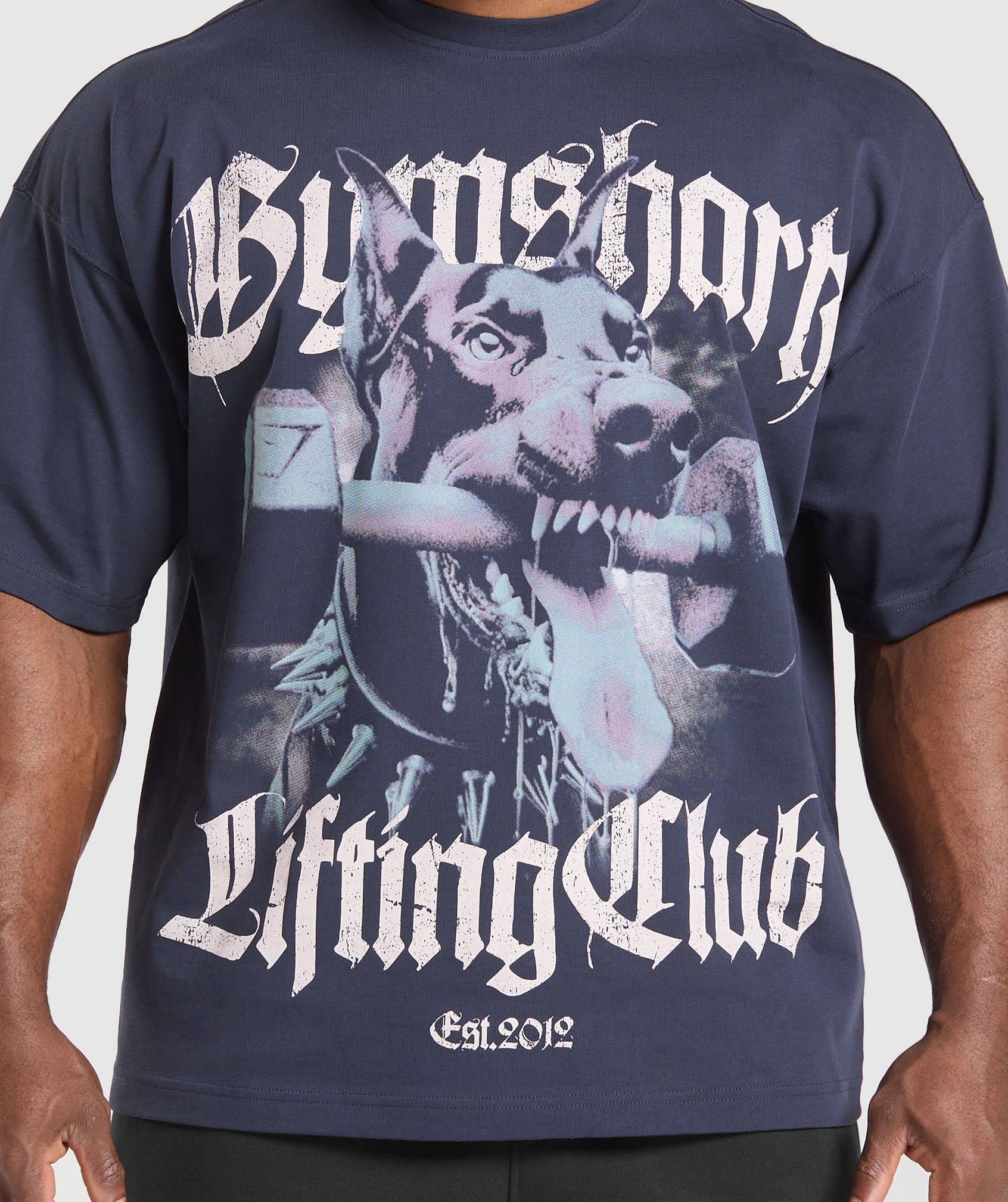 Doberman Graphic T-Shirt - Heavy Blue