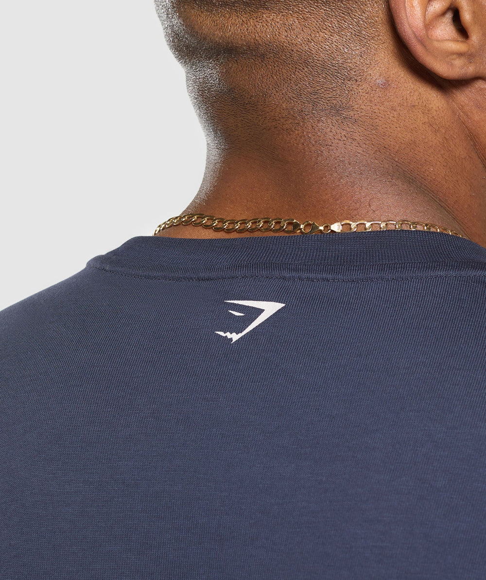 Doberman Graphic T-Shirt - Heavy Blue