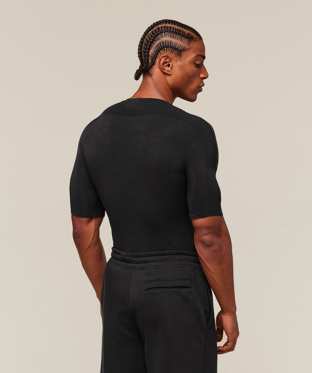 everywear Warp Knit T-Shirt - Black