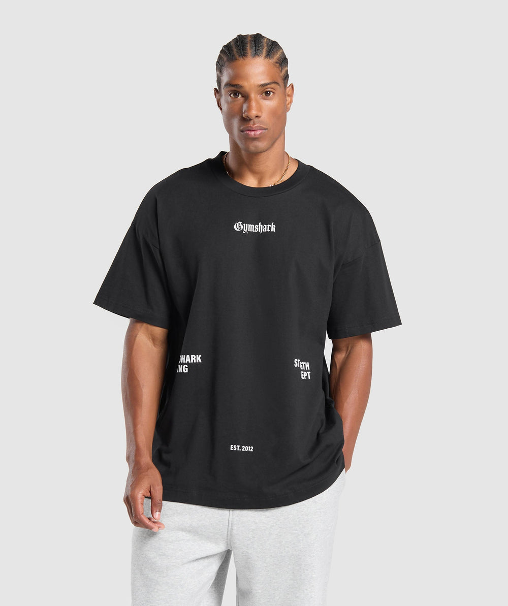 Strength Dept Graphic T-Shirt - Black