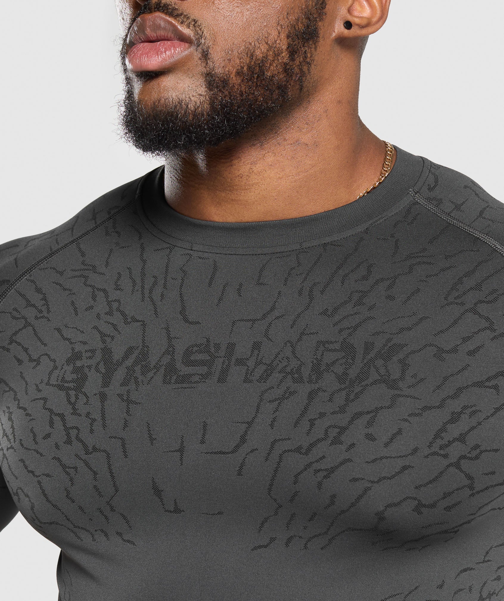 Tectonic Seamless T Shirt - Asphalt Grey/Black