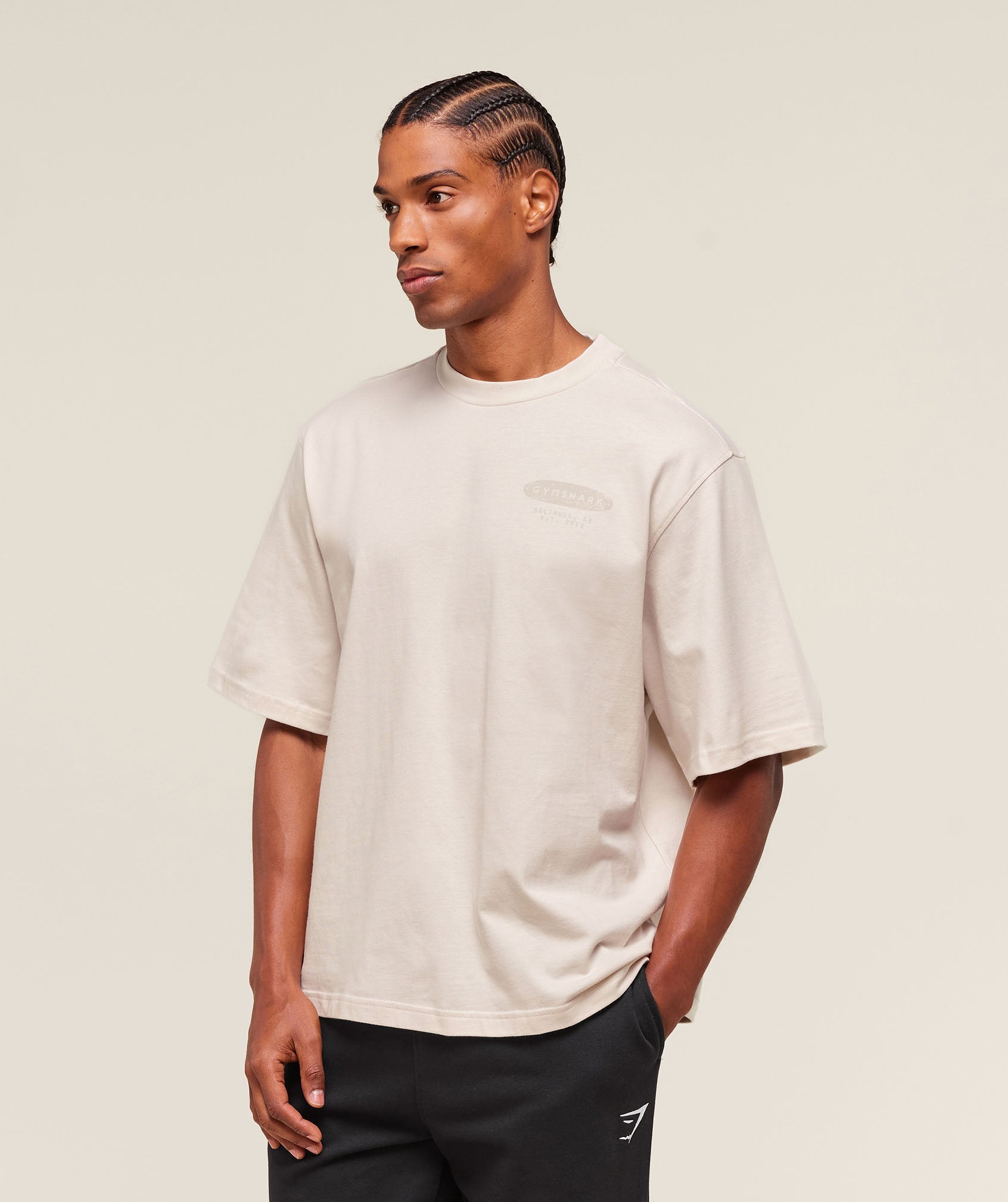 For The Lifters Boxy T-Shirt - Oat White