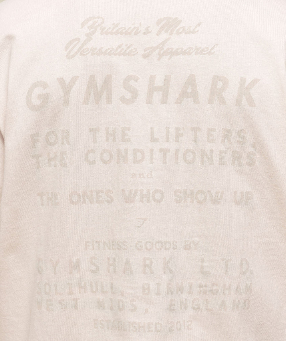 For The Lifters Boxy T-Shirt - Oat White