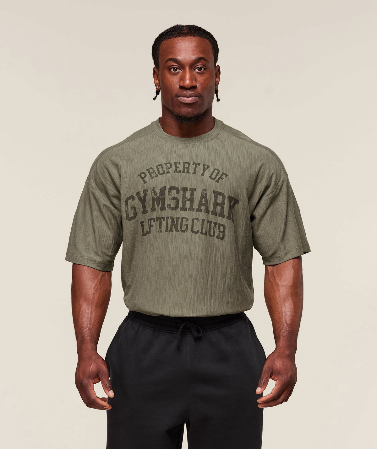 Lightweight Slub Textured T-Shirt - Utility Green