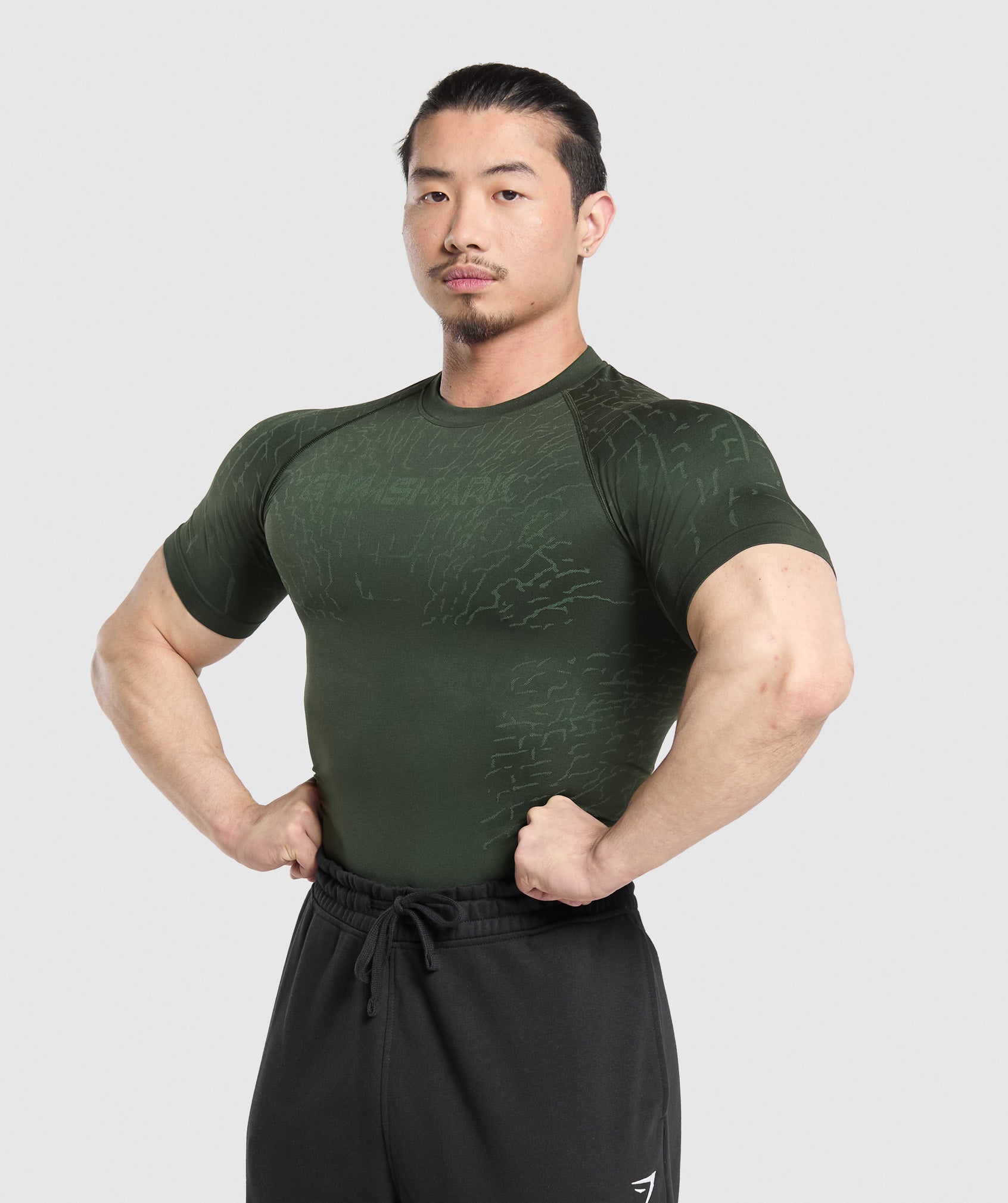 Tectonic Seamless T Shirt - Trail Green/Classic Green