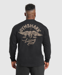 Flying Weights Long Sleeve T-Shirt - Black