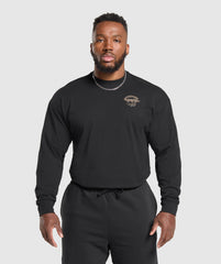 Flying Weights Long Sleeve T-Shirt - Black