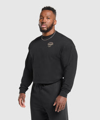 Flying Weights Long Sleeve T-Shirt - Black