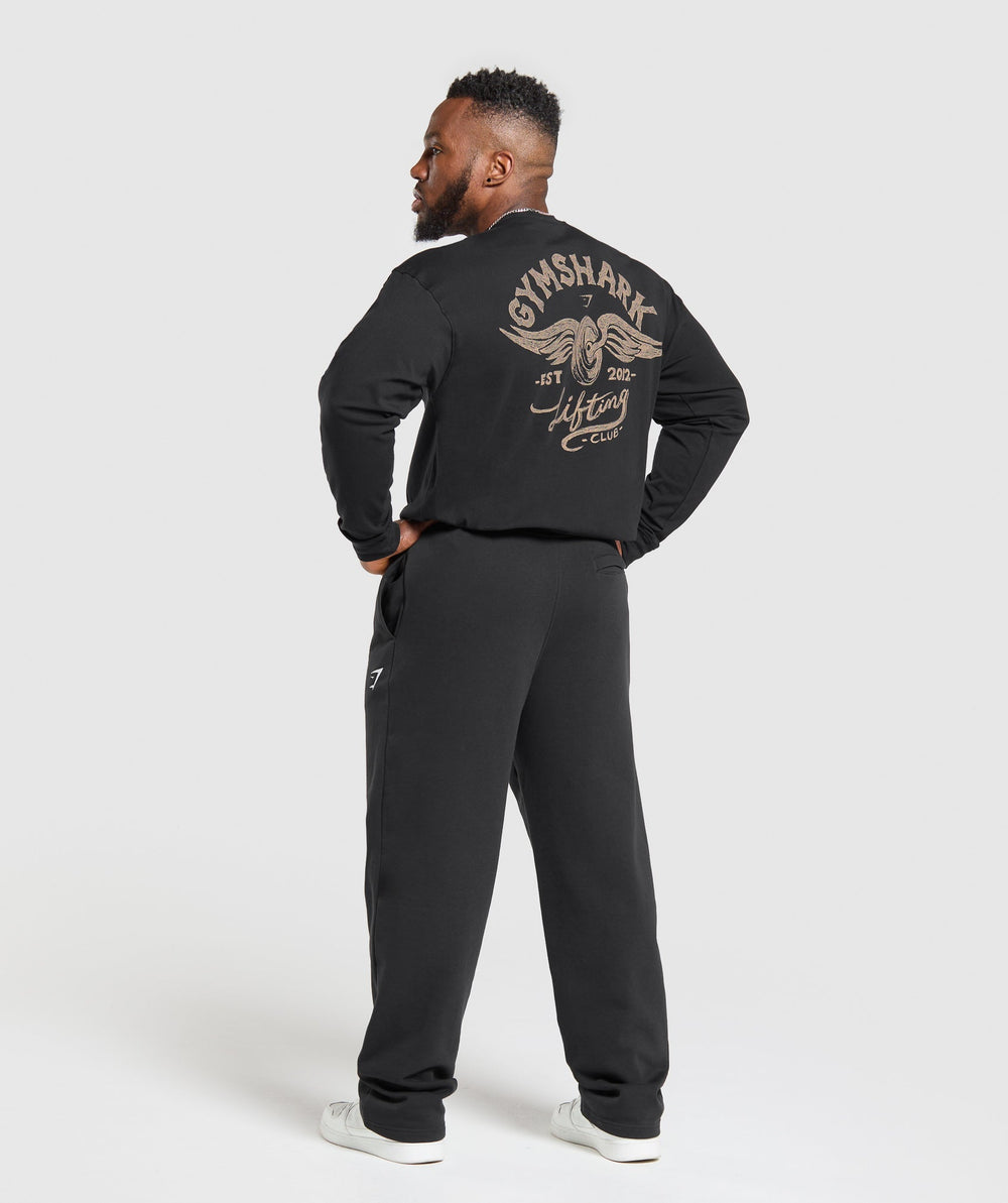 Flying Weights Long Sleeve T-Shirt - Black