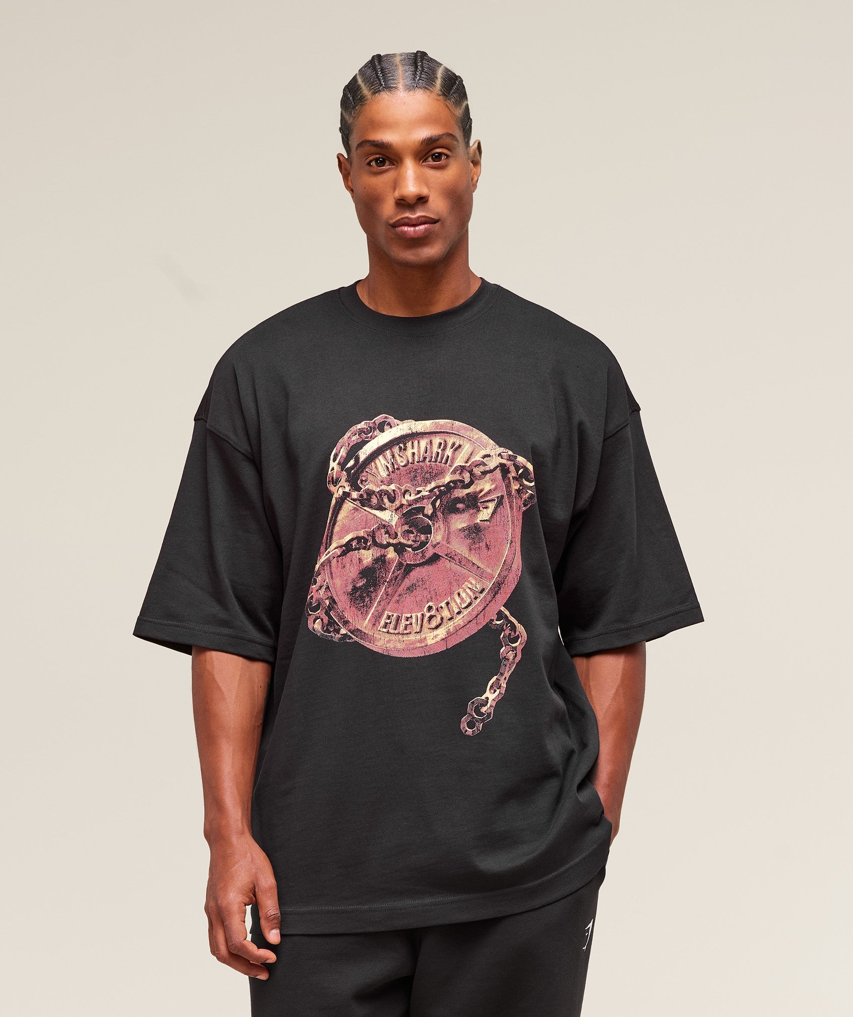 GS x Elev8tion Graphic Tee - Black