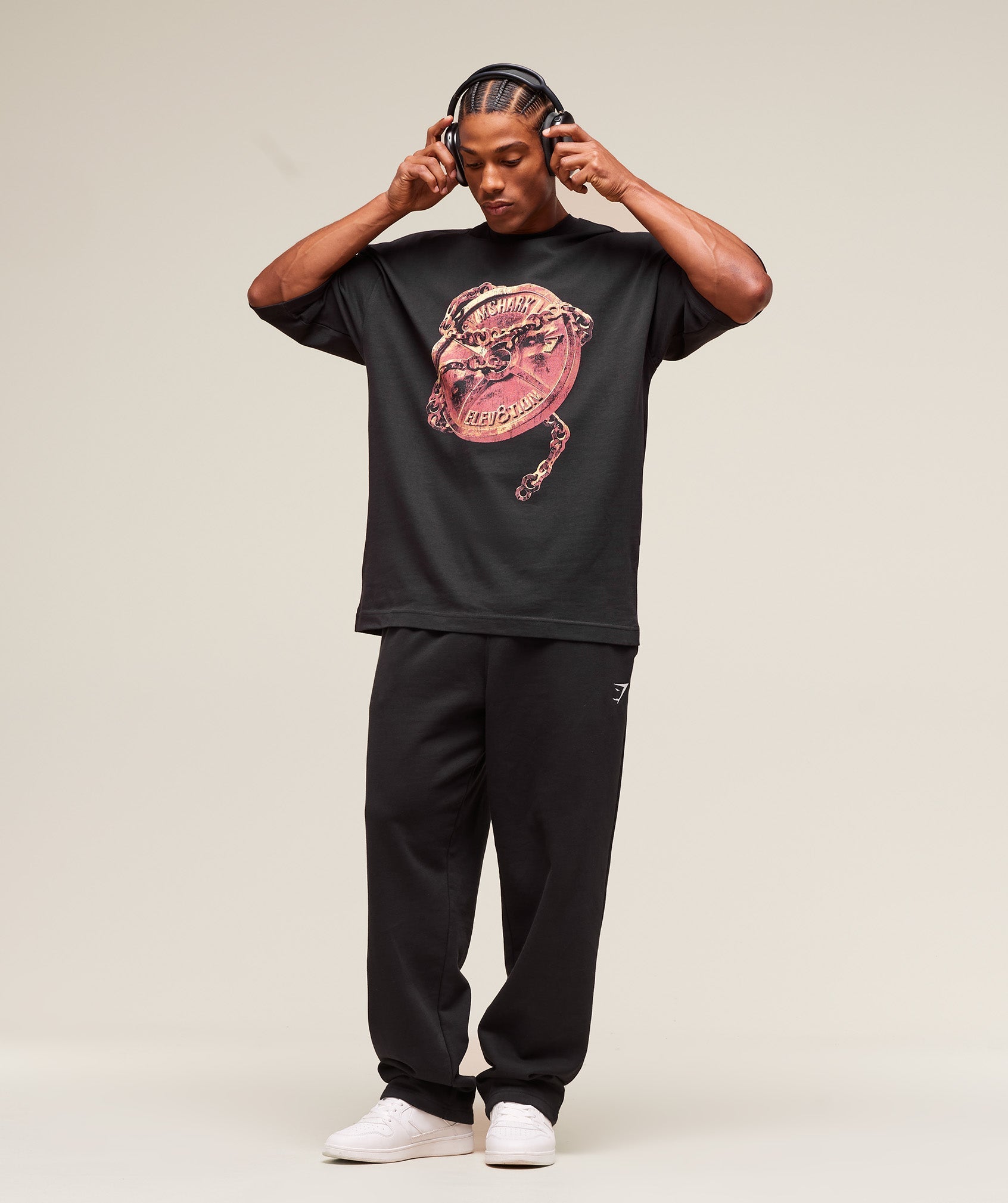 GS x Elev8tion Graphic Tee - Black