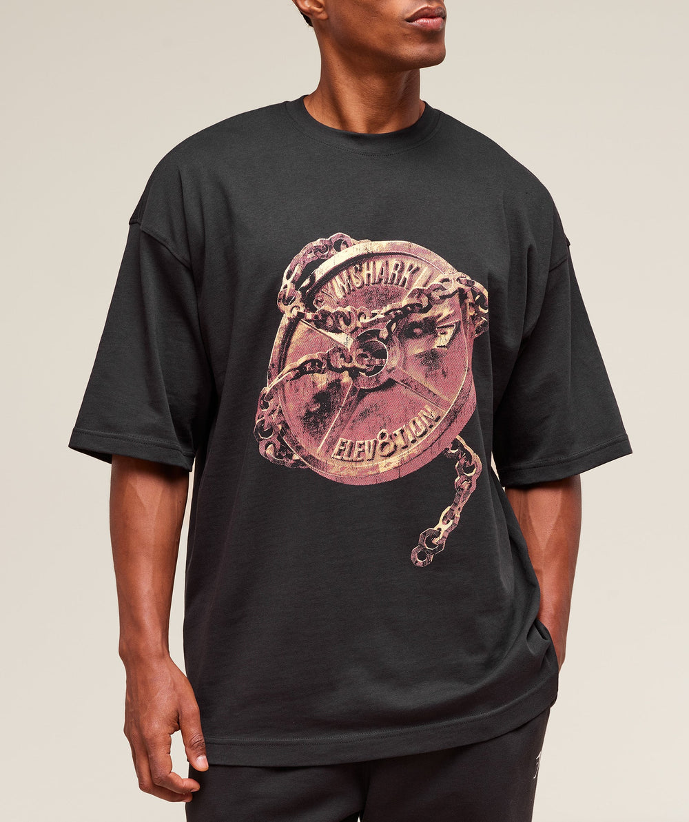 GS x Elev8tion Graphic Tee - Black