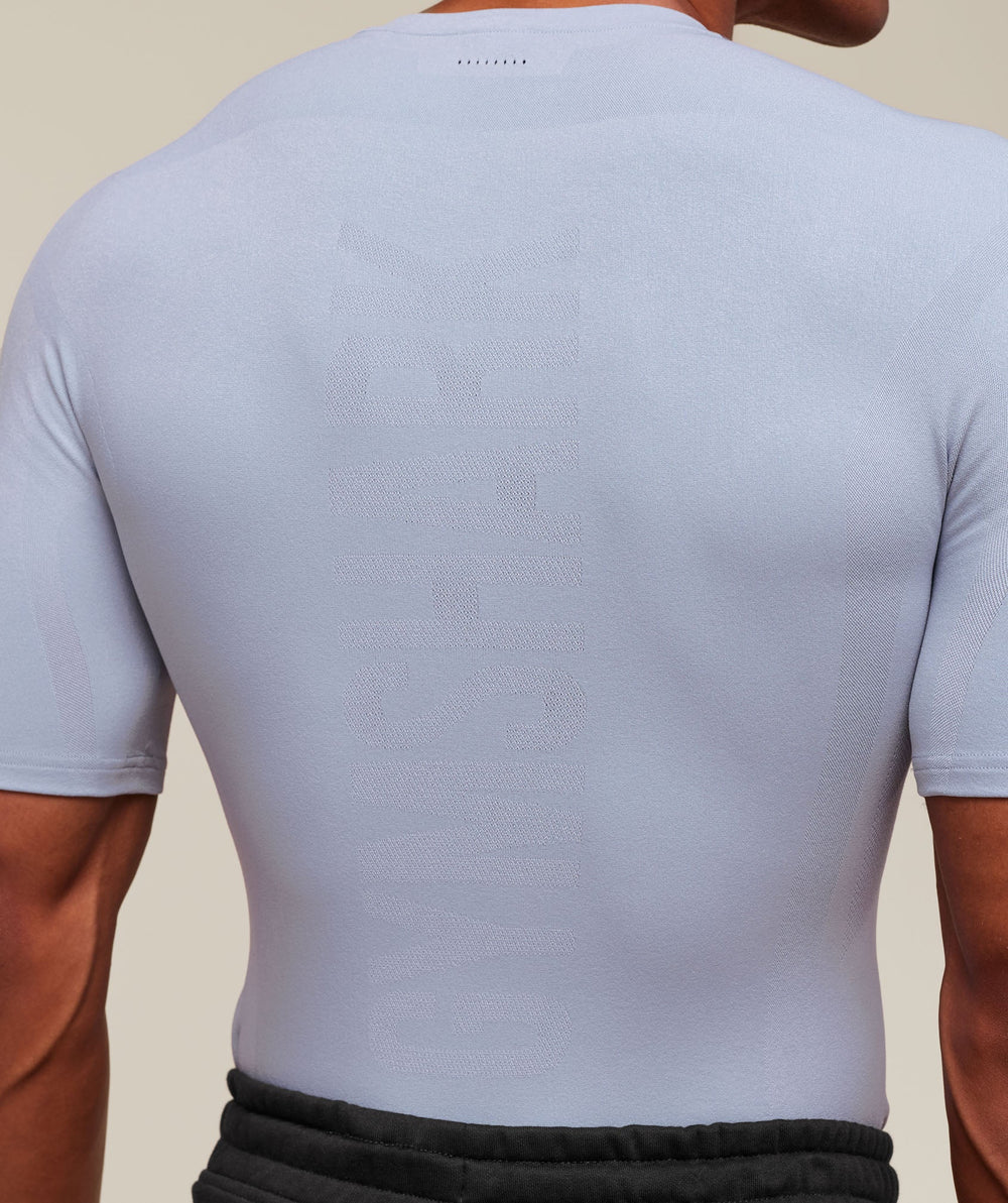 everywear Warp Knit T-Shirt - Pale Blue