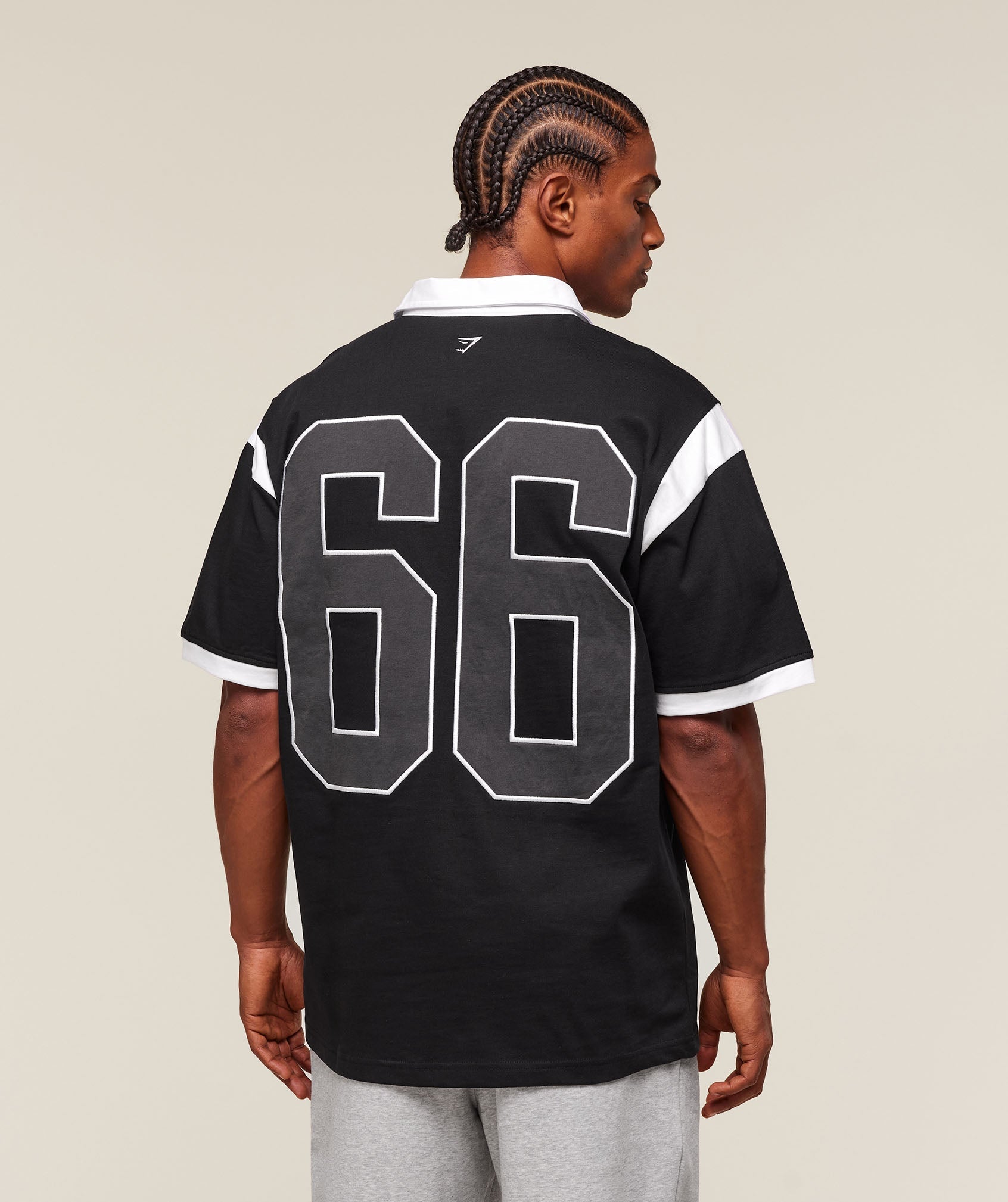 GSLC Retro Polo Shirt - Black/White