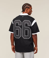 GSLC Retro Polo Shirt - Black/White