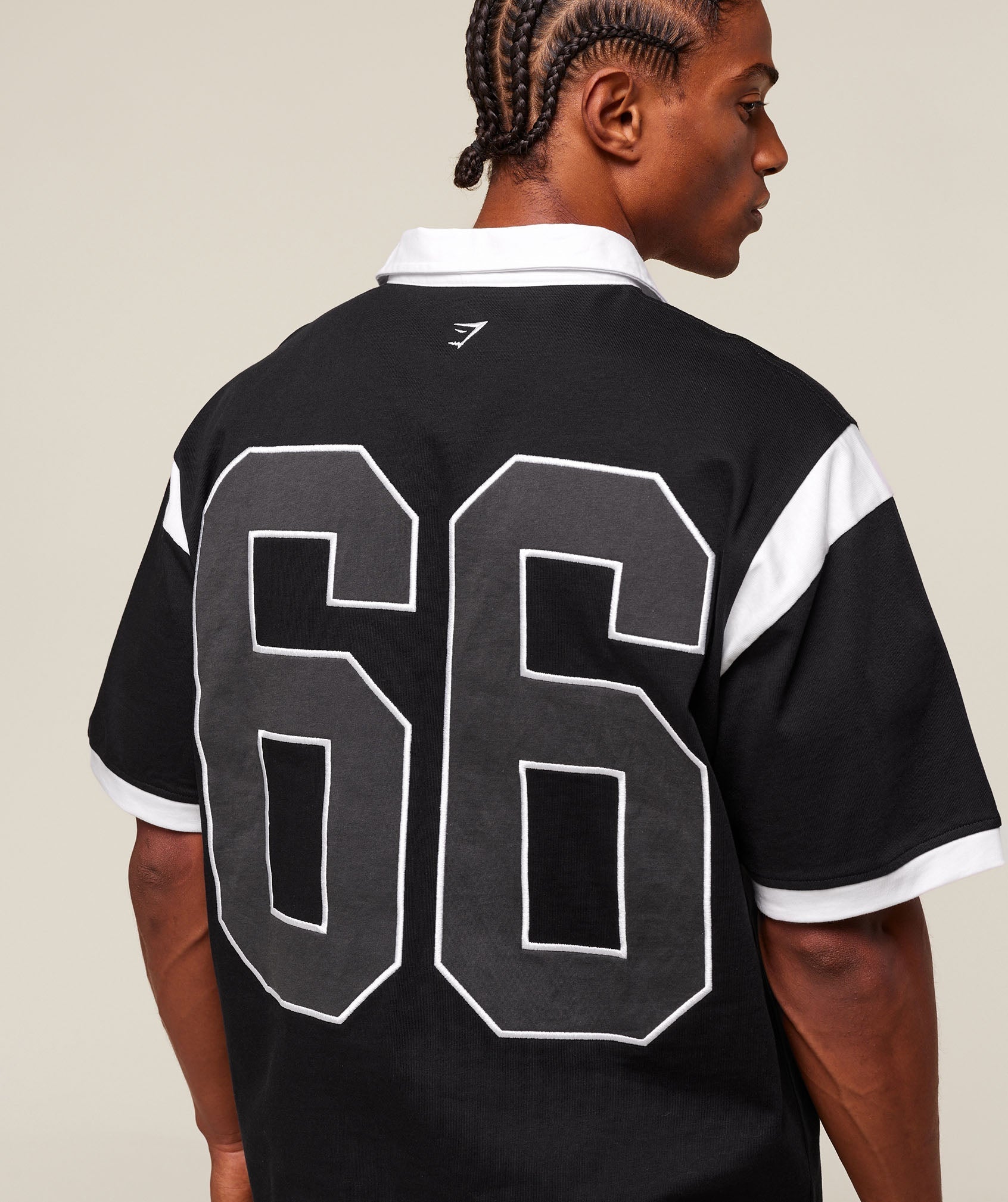 GSLC Retro Polo Shirt - Black/White