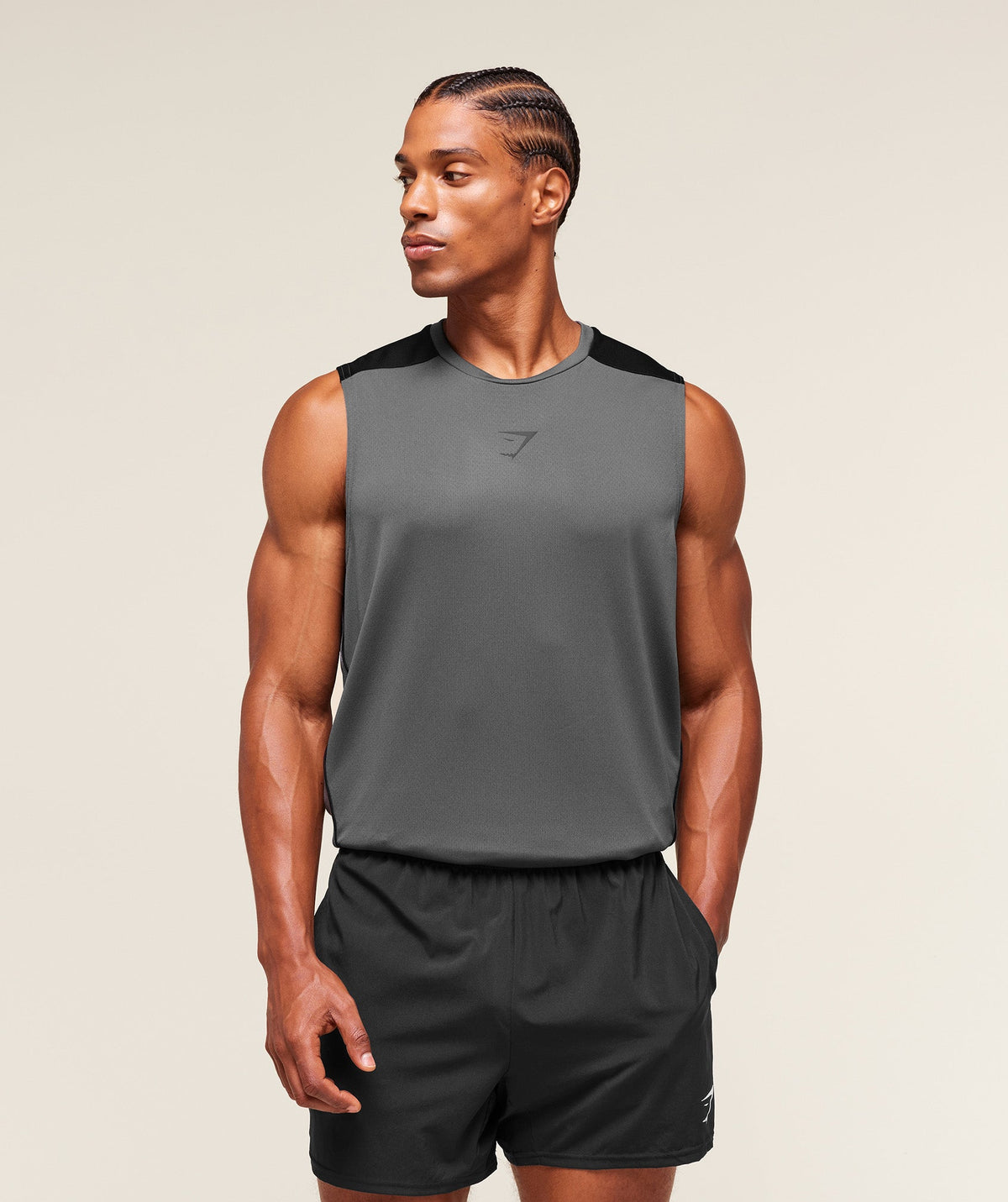 Arrival Block Tank - Dark Grey