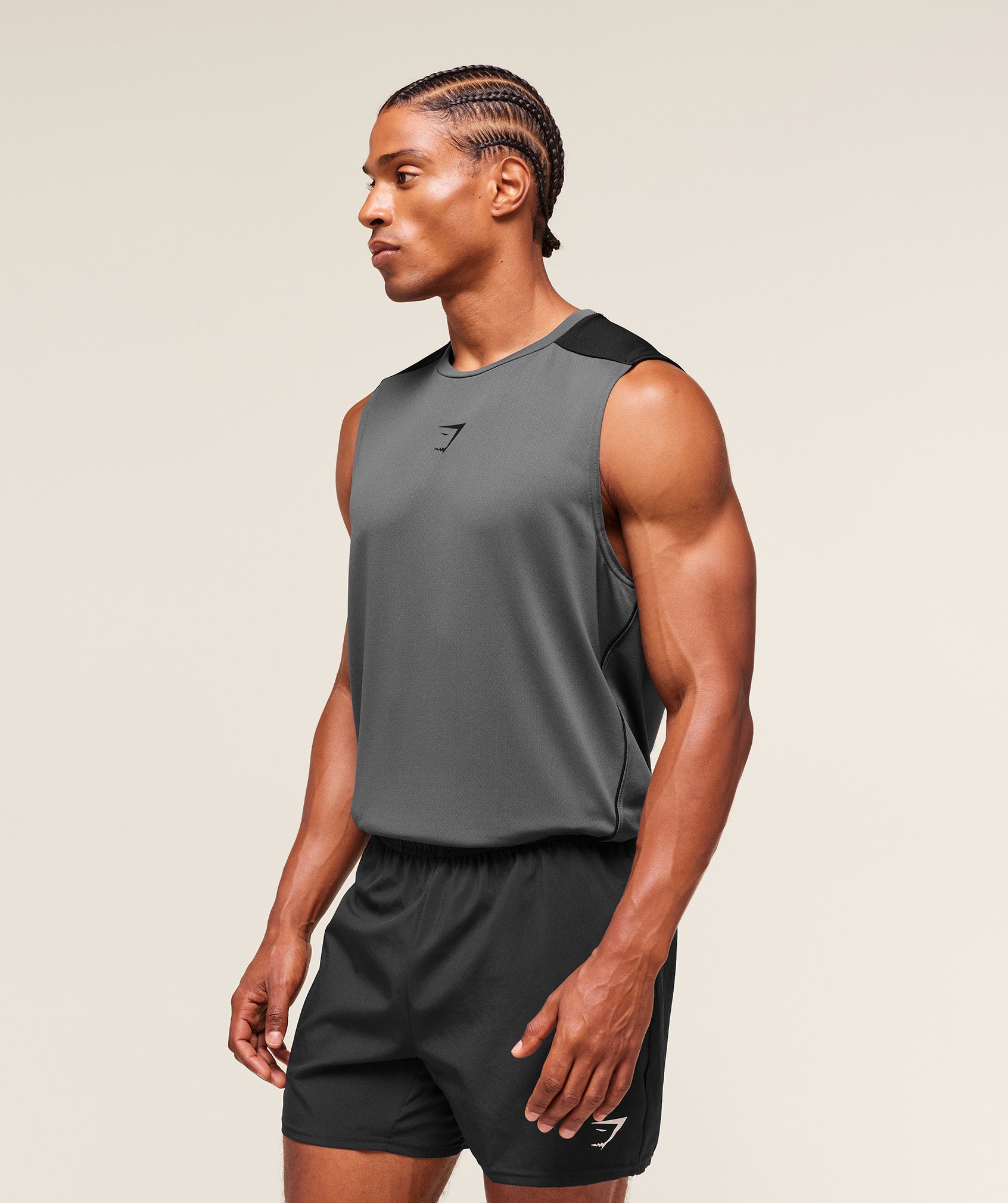 Arrival Block Tank - Dark Grey
