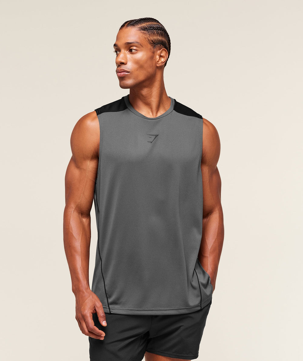 Arrival Block Tank - Dark Grey