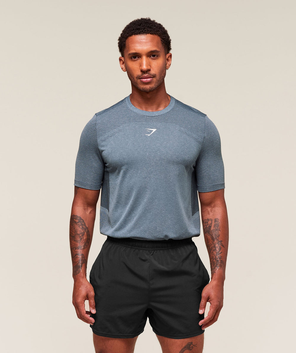 Lightweight Seamless T-Shirt - Classic Blue/Success Blue
