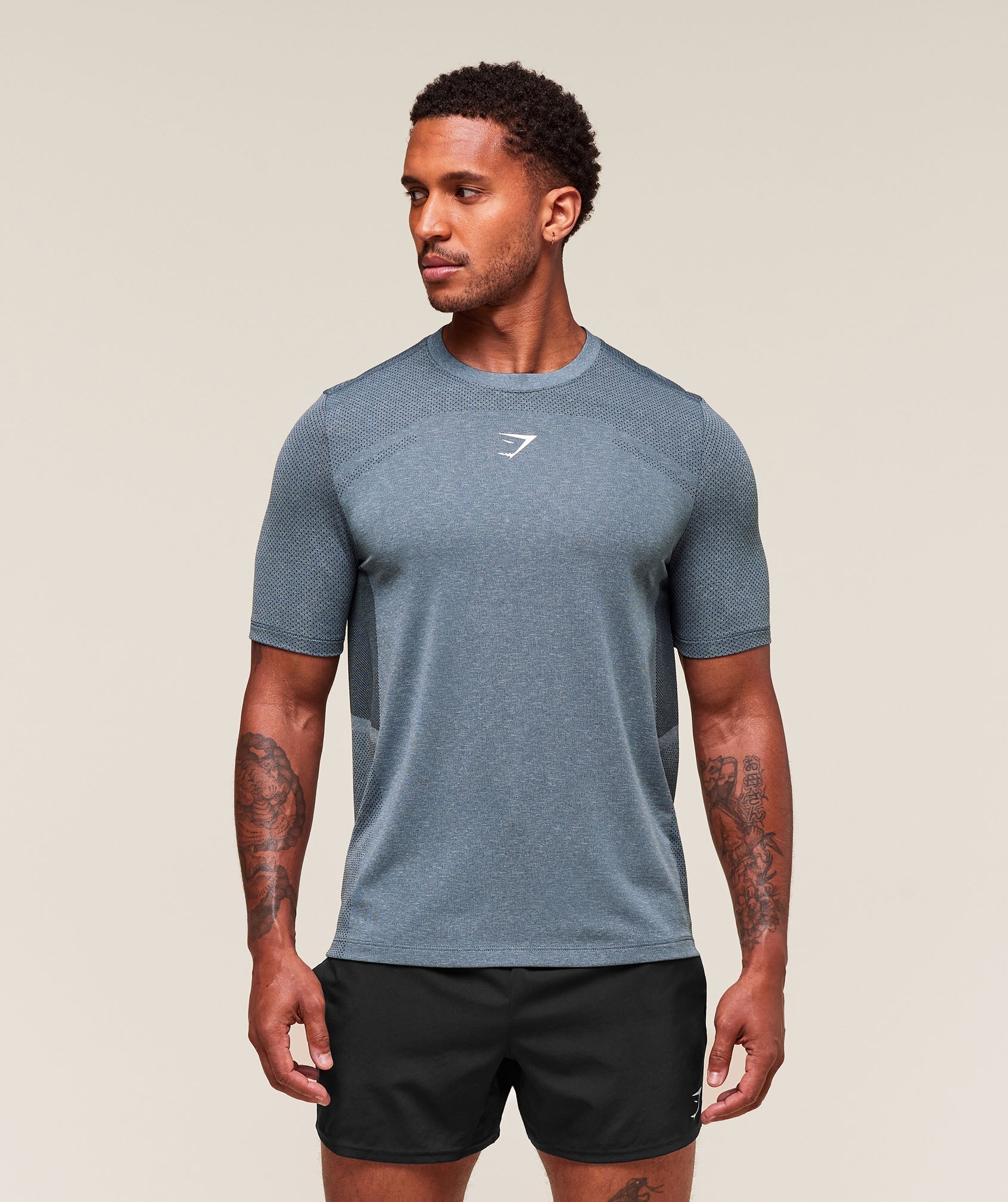 Lightweight Seamless T-Shirt - Classic Blue/Success Blue