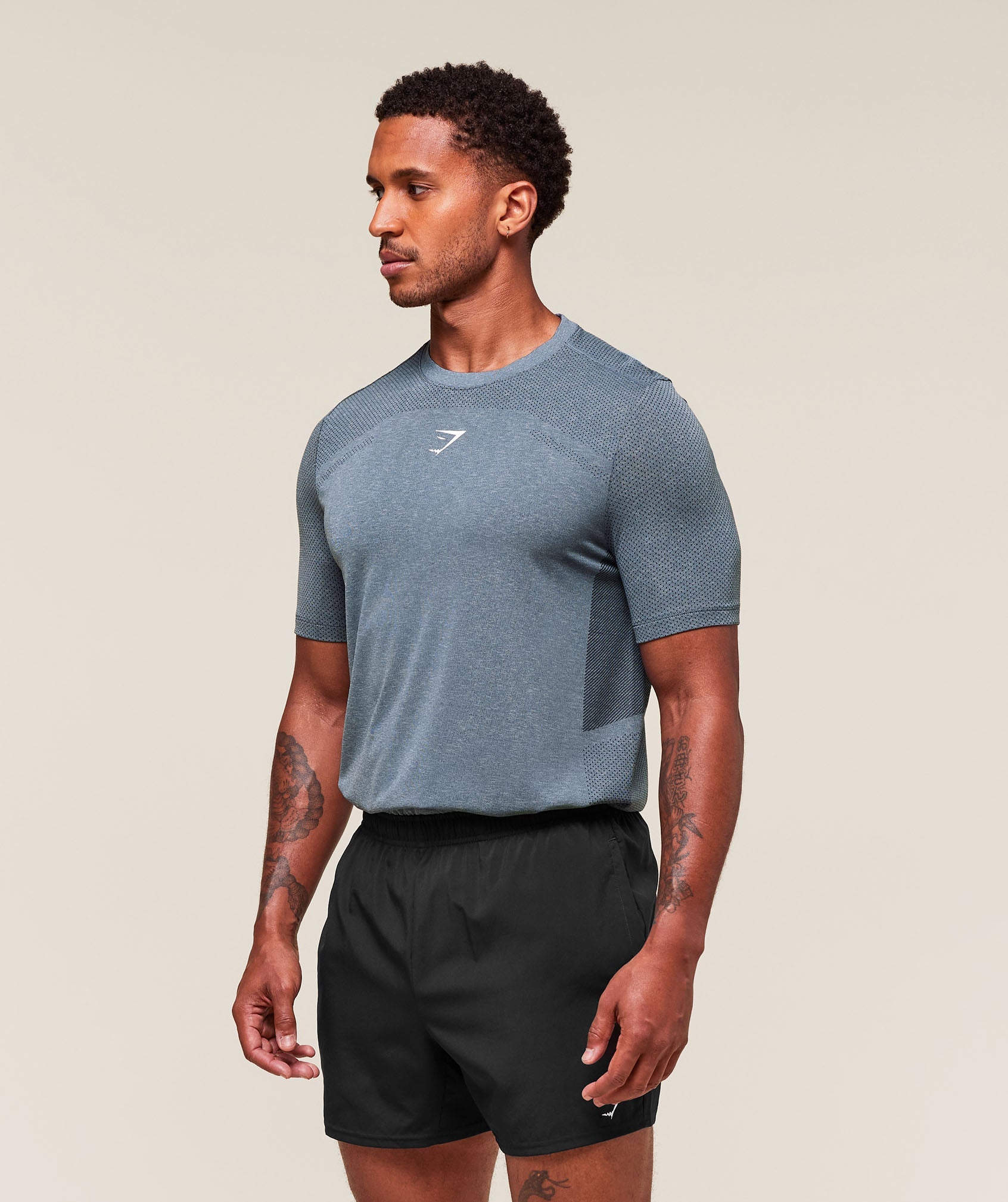 Lightweight Seamless T-Shirt - Classic Blue/Success Blue