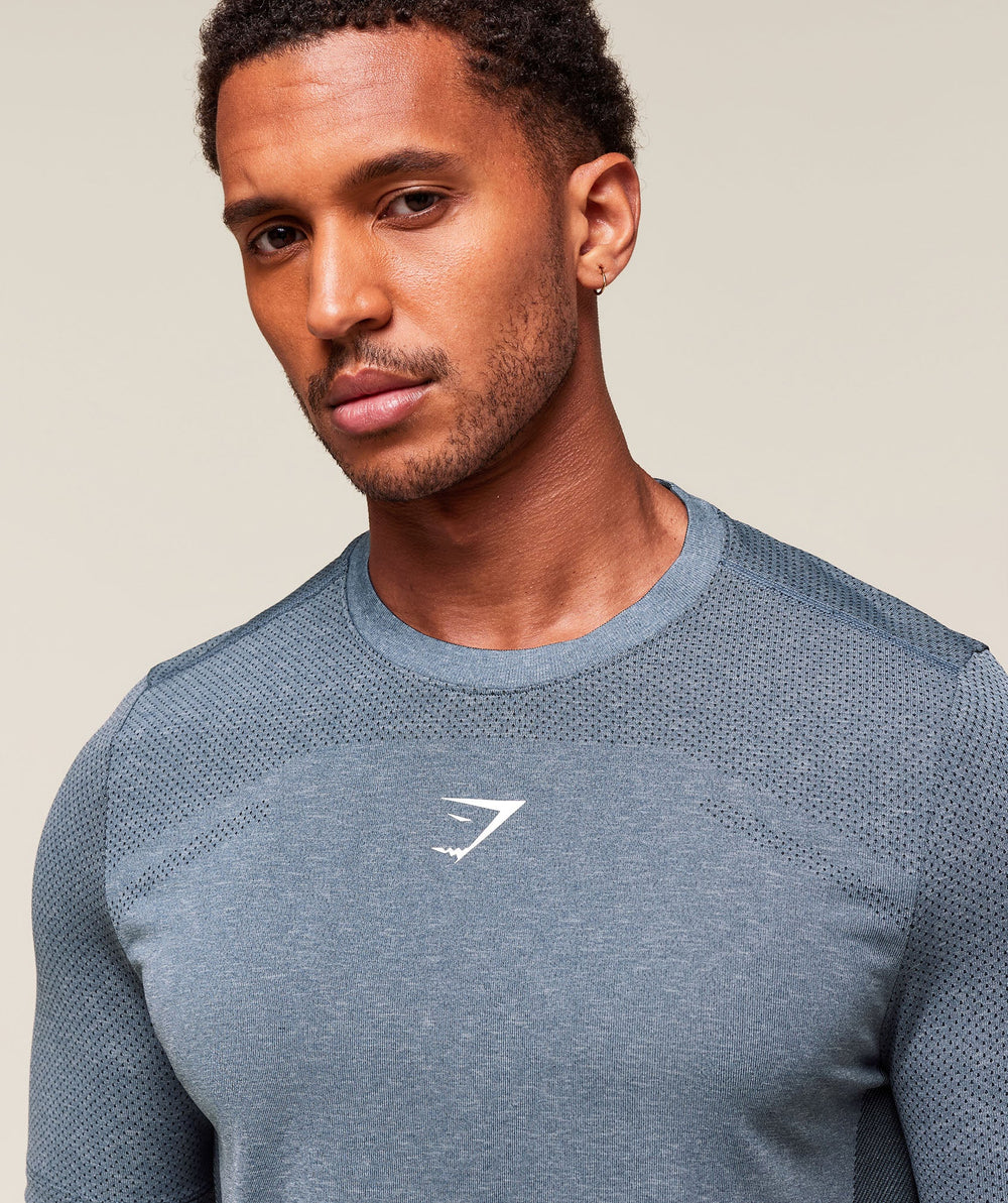 Lightweight Seamless T-Shirt - Classic Blue/Success Blue