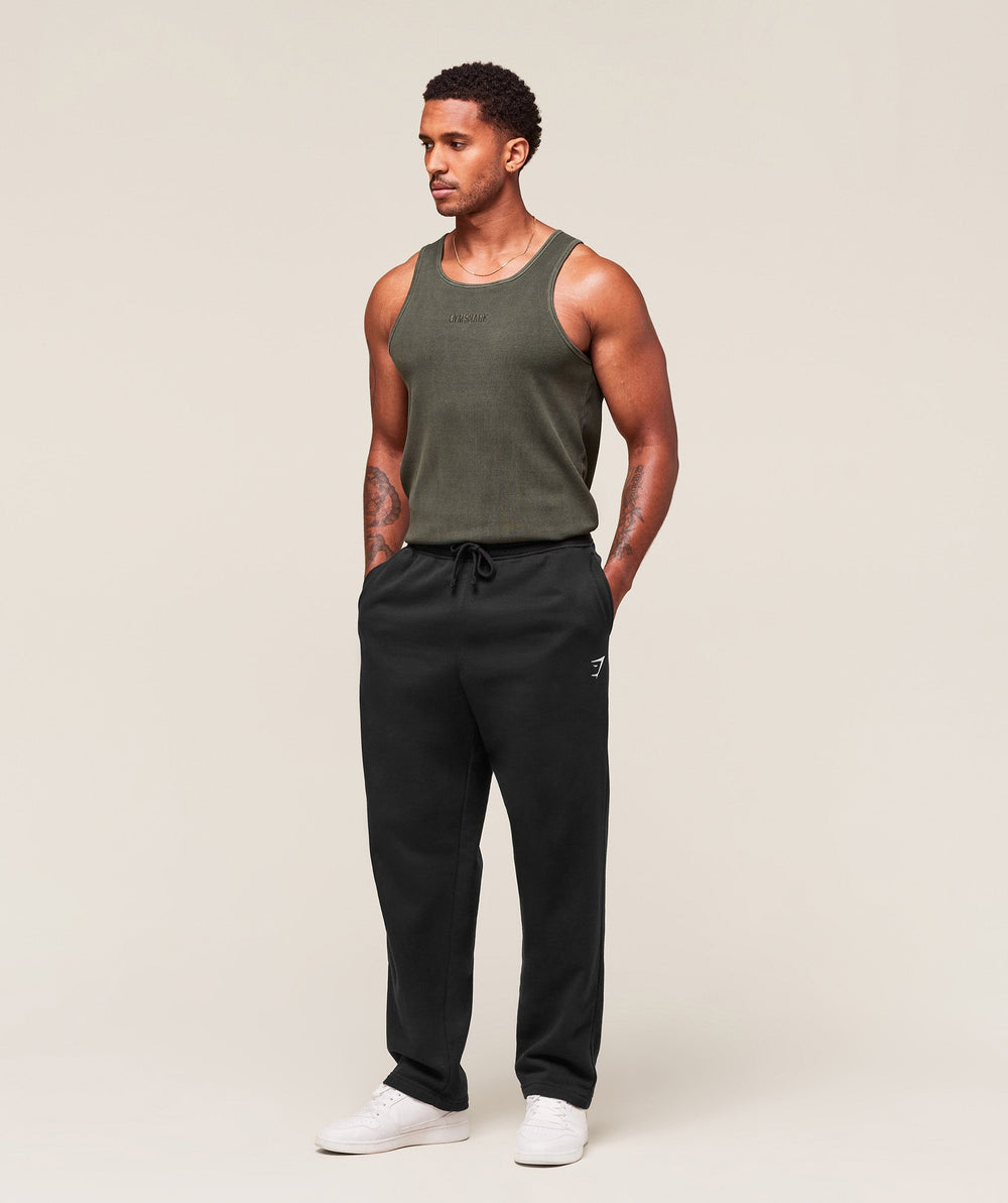 Washed Premium Ribbed Tank - Strength Green