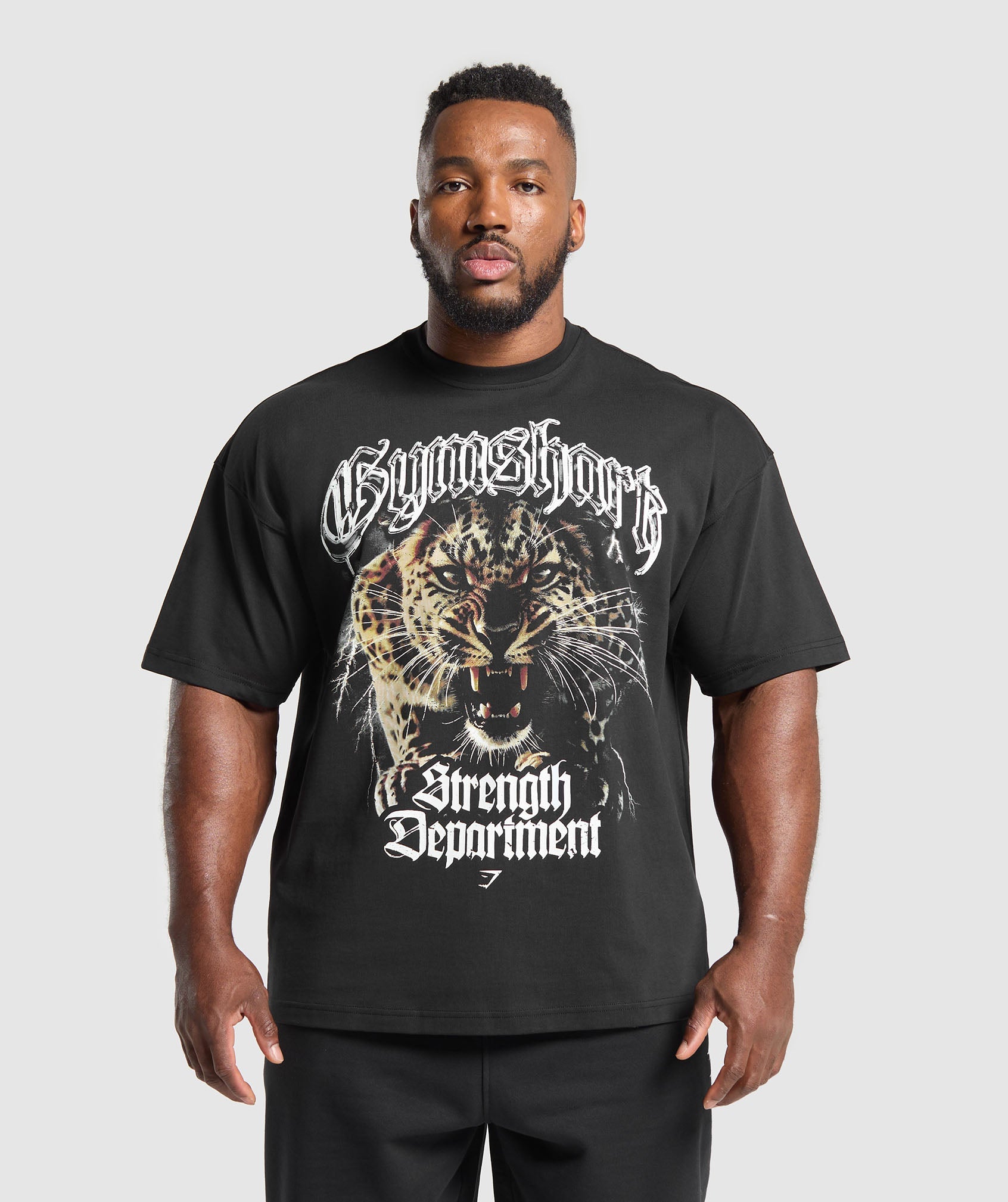 Strength Department Animal Oversized T-Shirt - Black