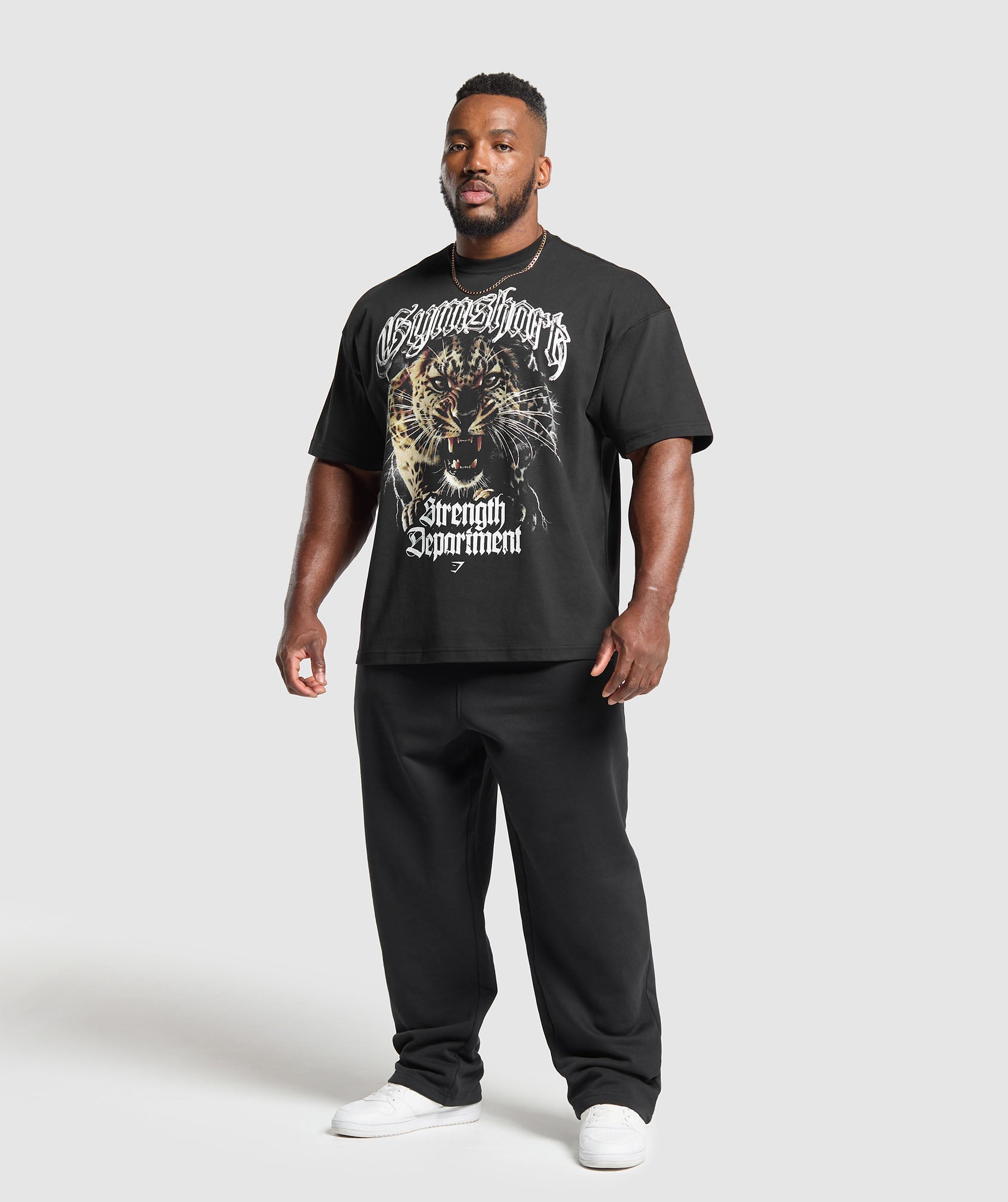Strength Department Animal Oversized T-Shirt - Black
