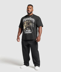 Strength Department Animal Oversized T-Shirt - Black