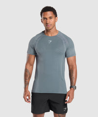 Apex Seamless T-Shirt - Iron Blue/Cool Blue