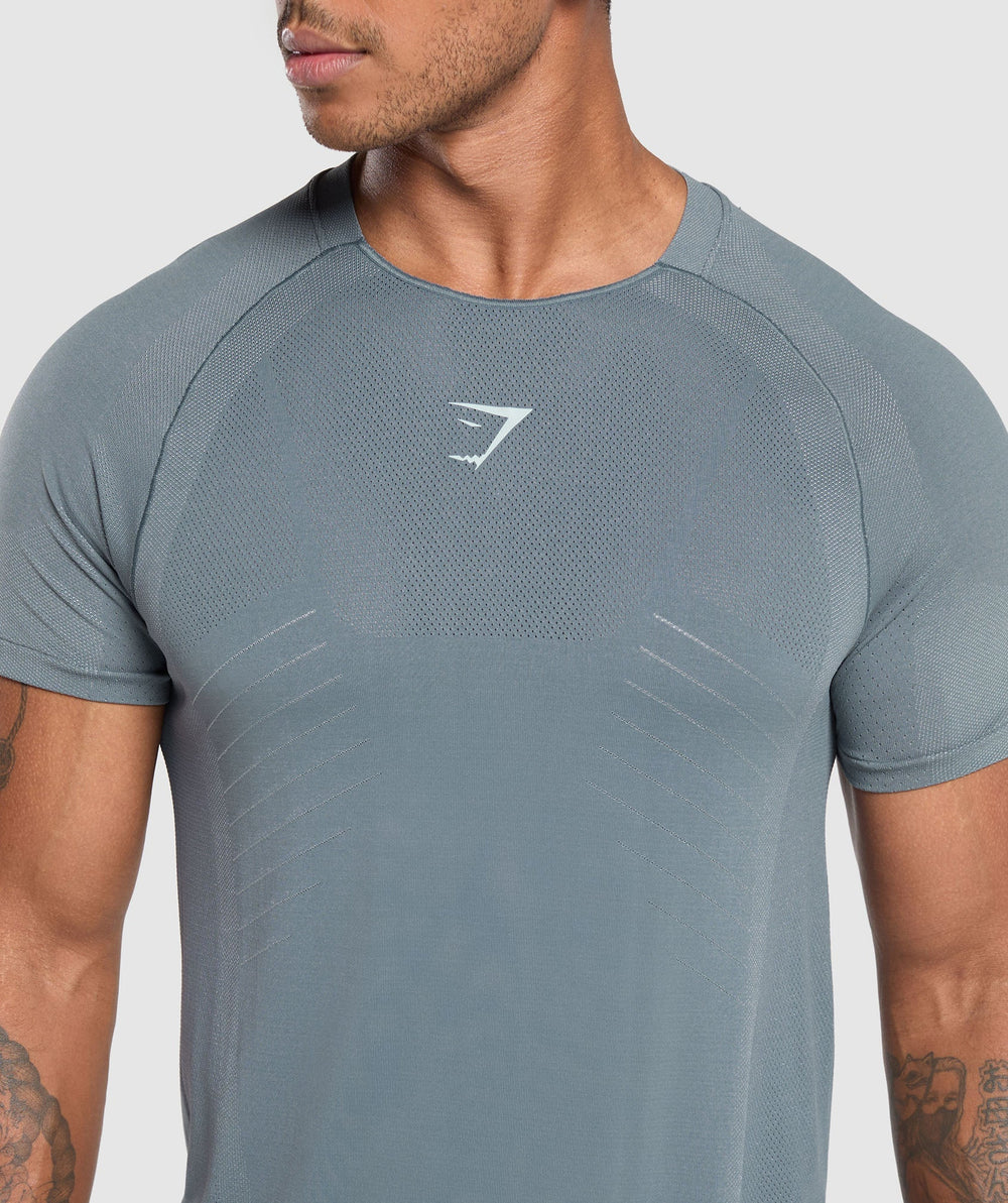 Apex Seamless T-Shirt - Iron Blue/Cool Blue