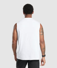 Oversized Performance Tank - White